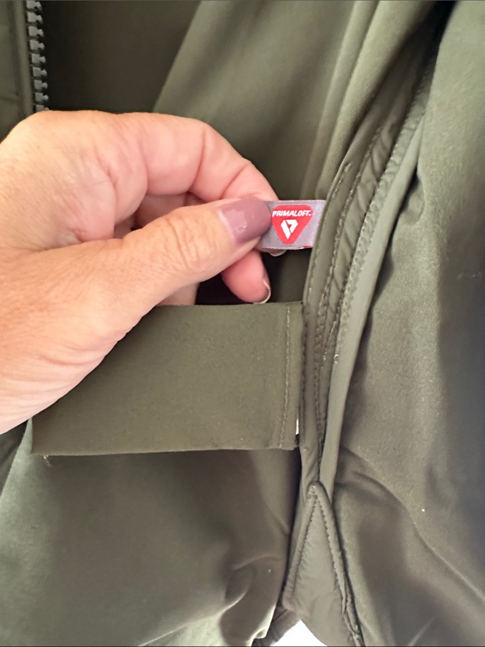 Vuori Olive Quilted Zip Front Vest - Picture 5 of 5